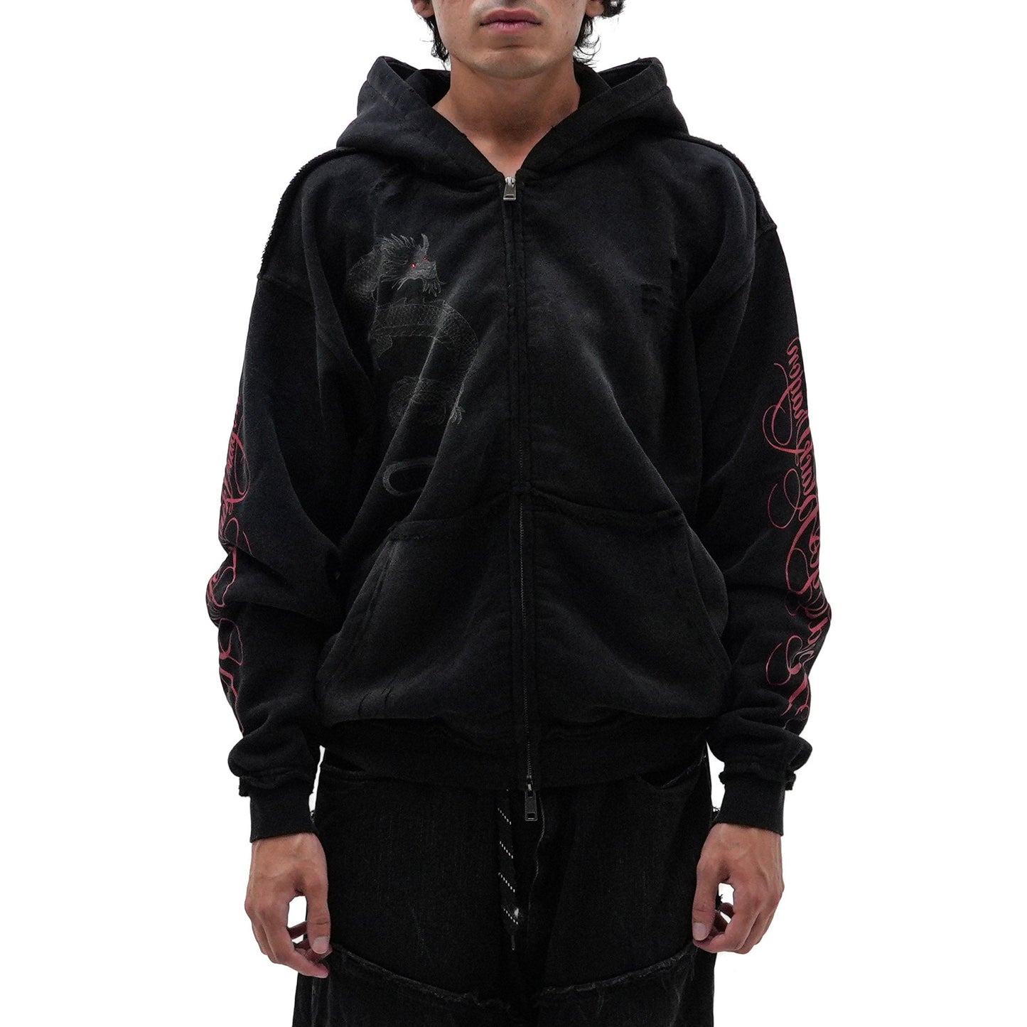 RED EYES ZIP HOODIE