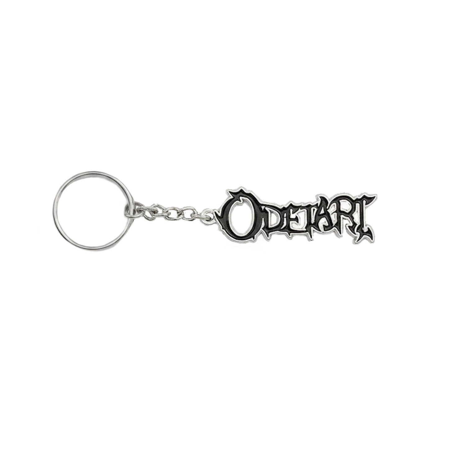 METAL "ODETARI" TEXT KEYCHAIN