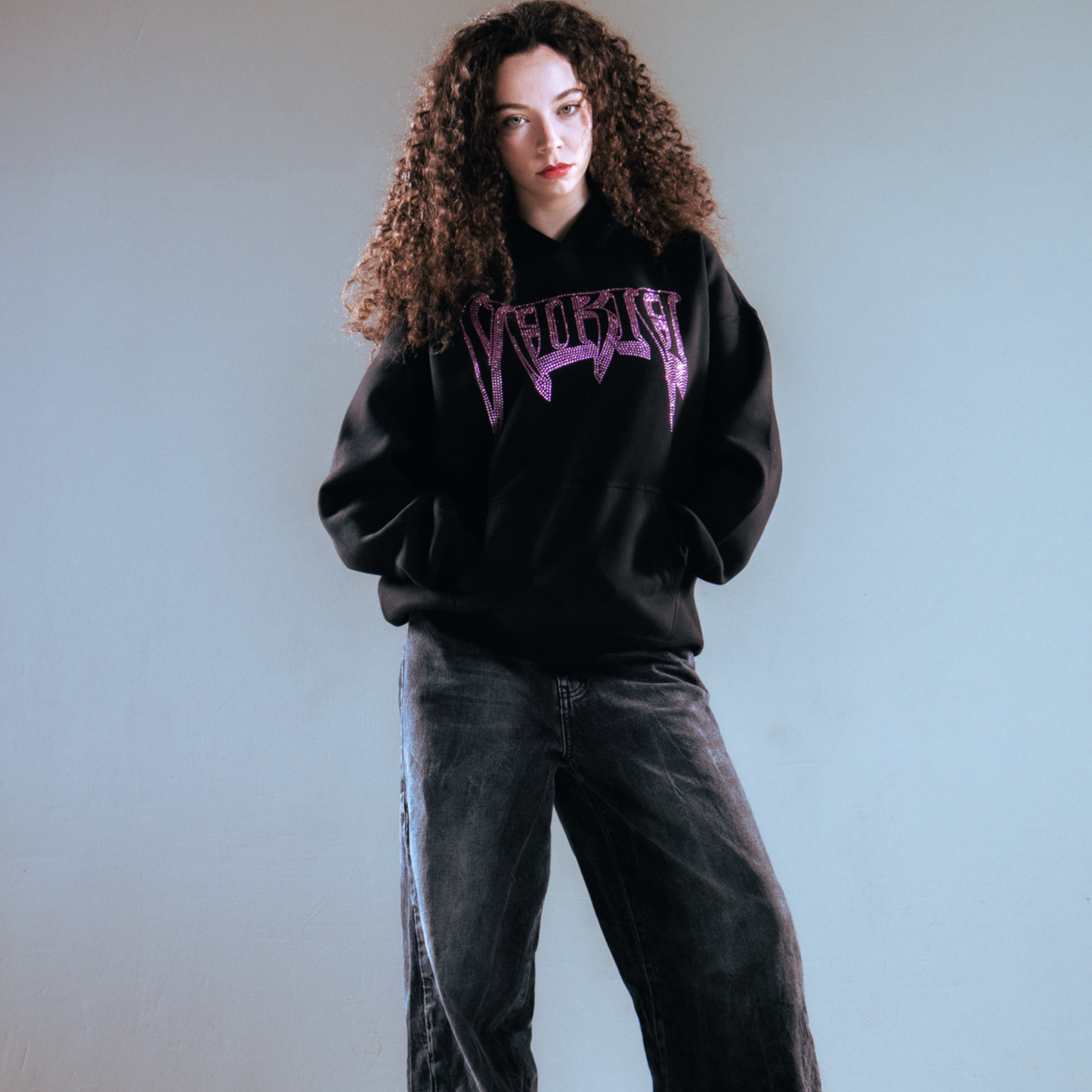 VARIA RHINESTONE HOODIE (PINK)