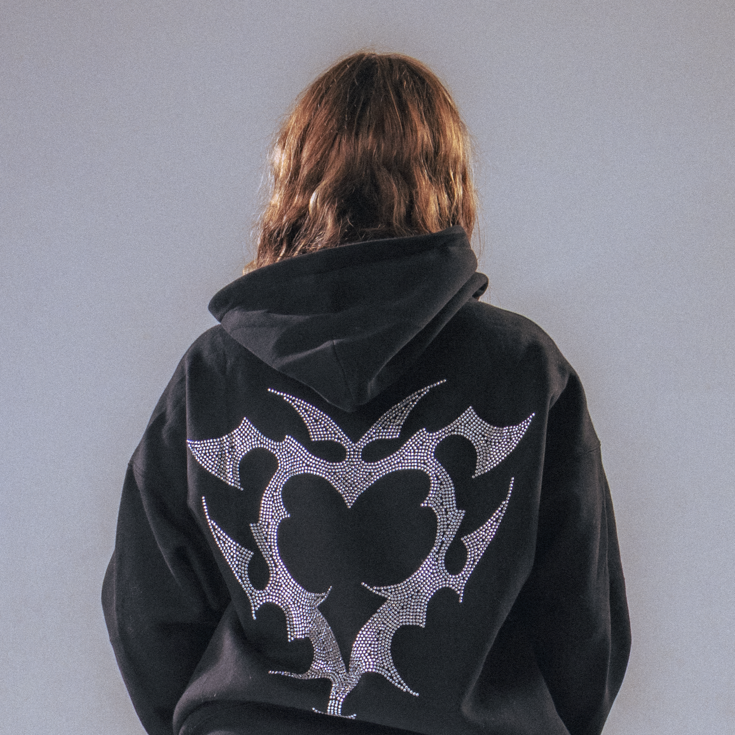 VARIA RHINESTONE HOODIE (SILVER)