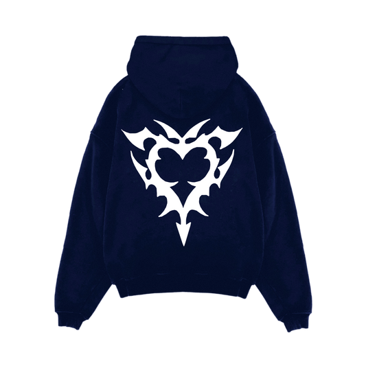 NAVY PUFF HOODIE