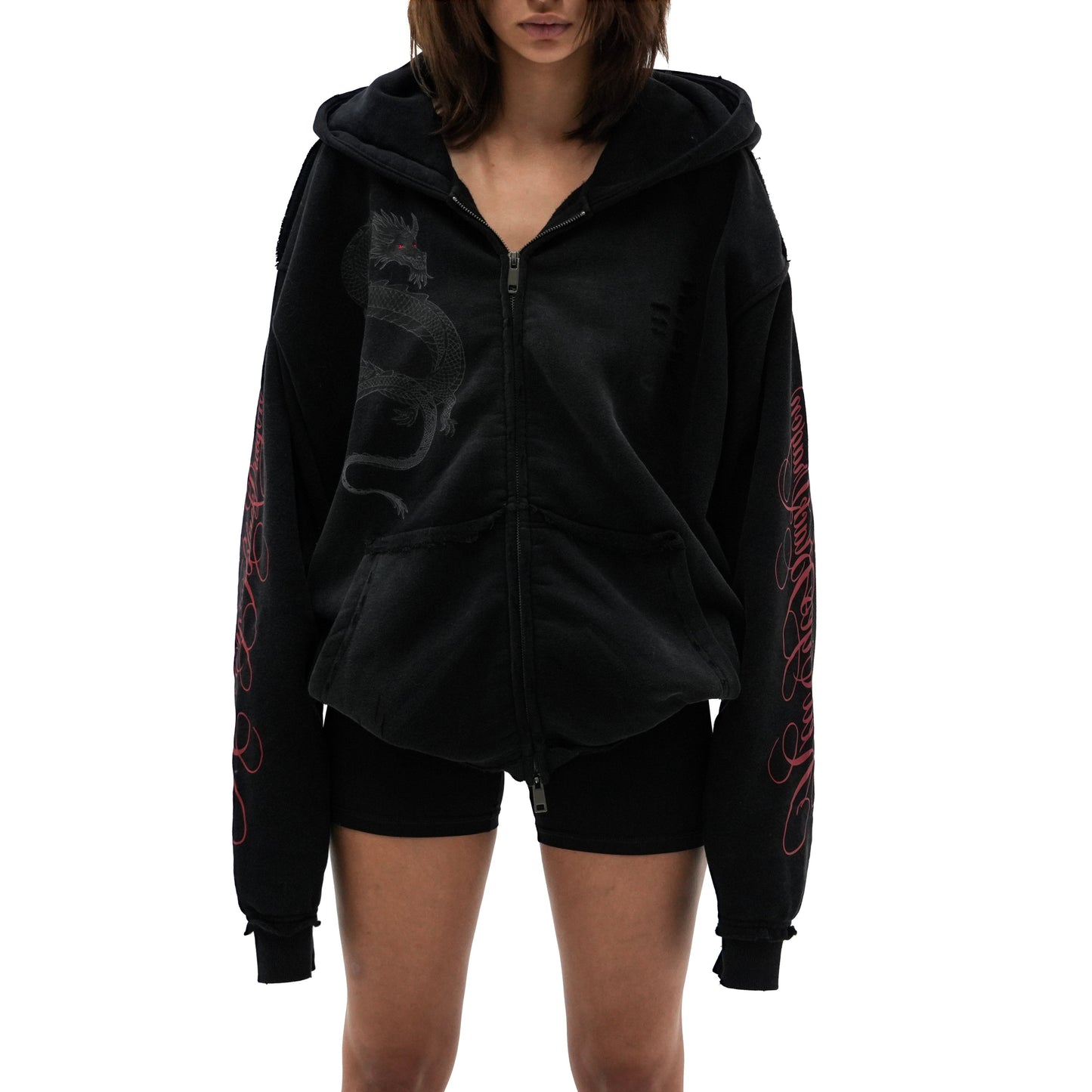 RED EYES ZIP HOODIE