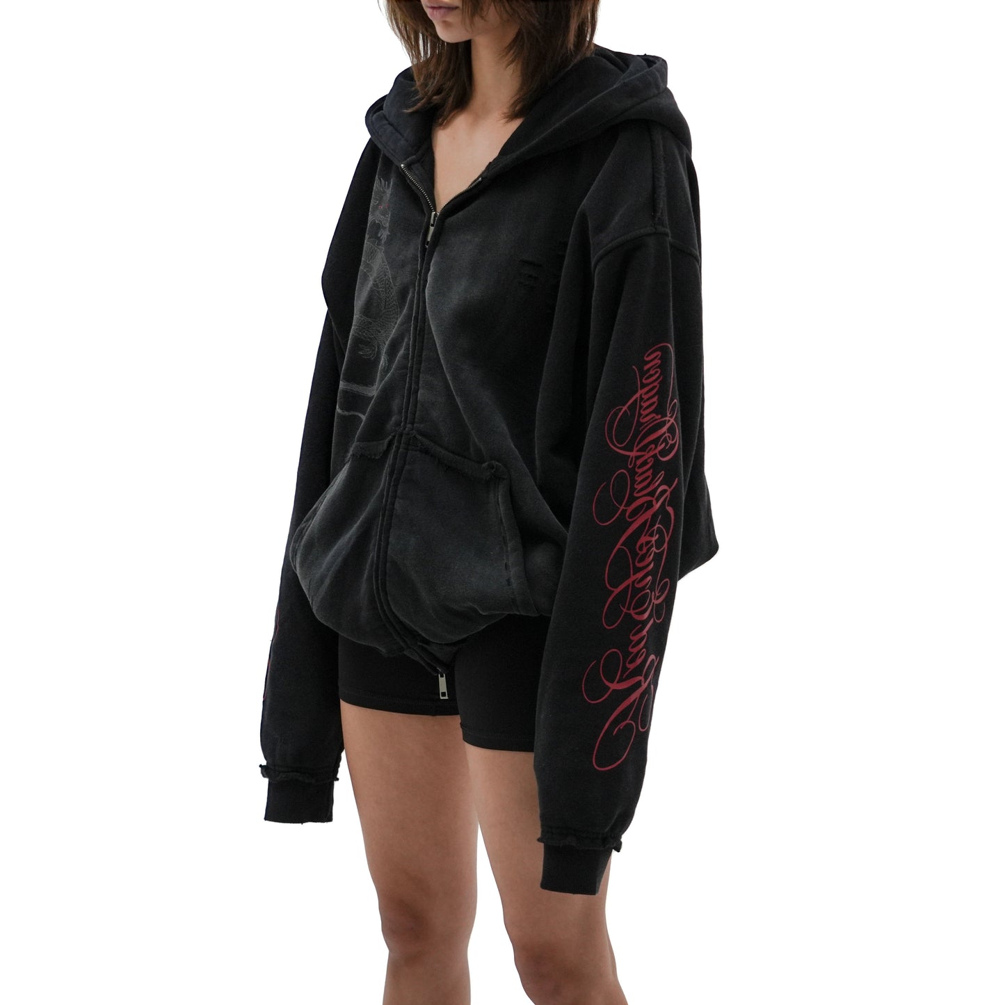 RED EYES ZIP HOODIE