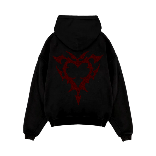 VARIA RHINESTONE HOODIE (RED)