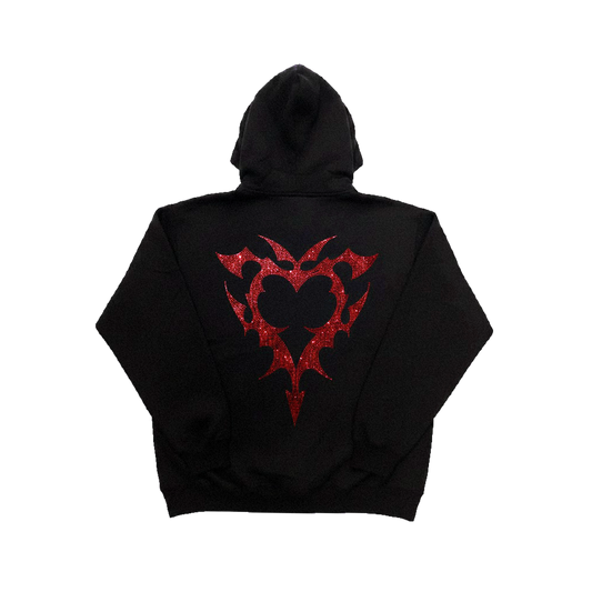 VARIA RHINESTONE HOODIE (RED)