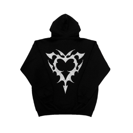 VARIA RHINESTONE HOODIE (SILVER)