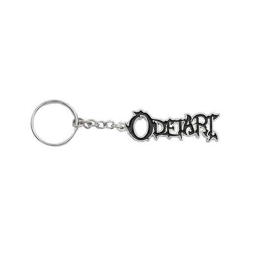 METAL "ODETARI" TEXT KEYCHAIN