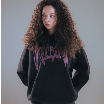 VARIA RHINESTONE HOODIE (PINK)