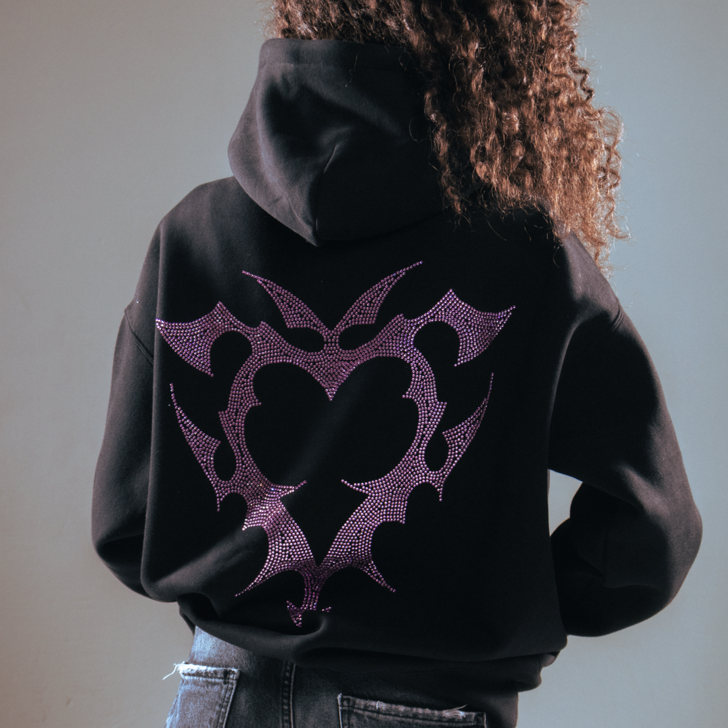 VARIA RHINESTONE HOODIE (PINK)