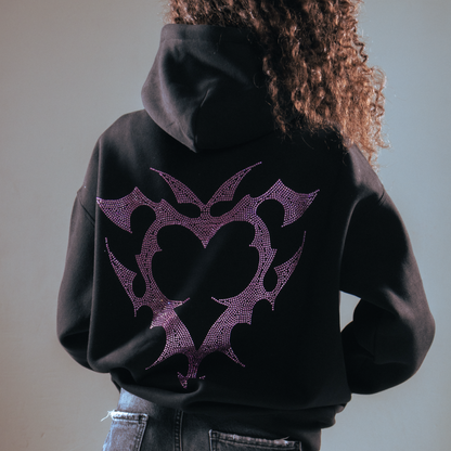 VARIA RHINESTONE HOODIE (PINK)