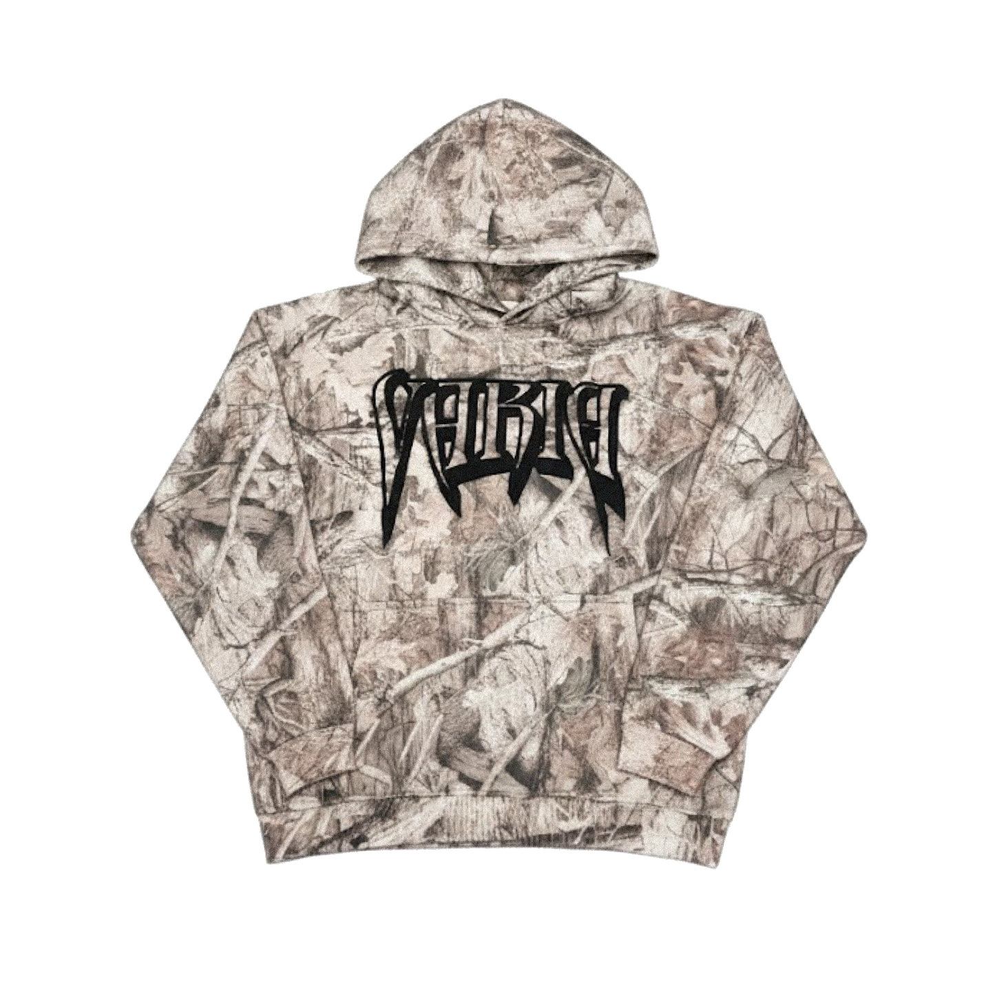 CAMO PUFF HEART HOODIE