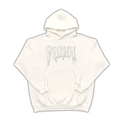VARIA RHINESTONE HOODIE (WHITE)