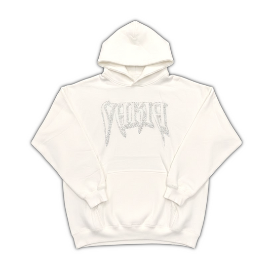 VARIA RHINESTONE HOODIE (WHITE)