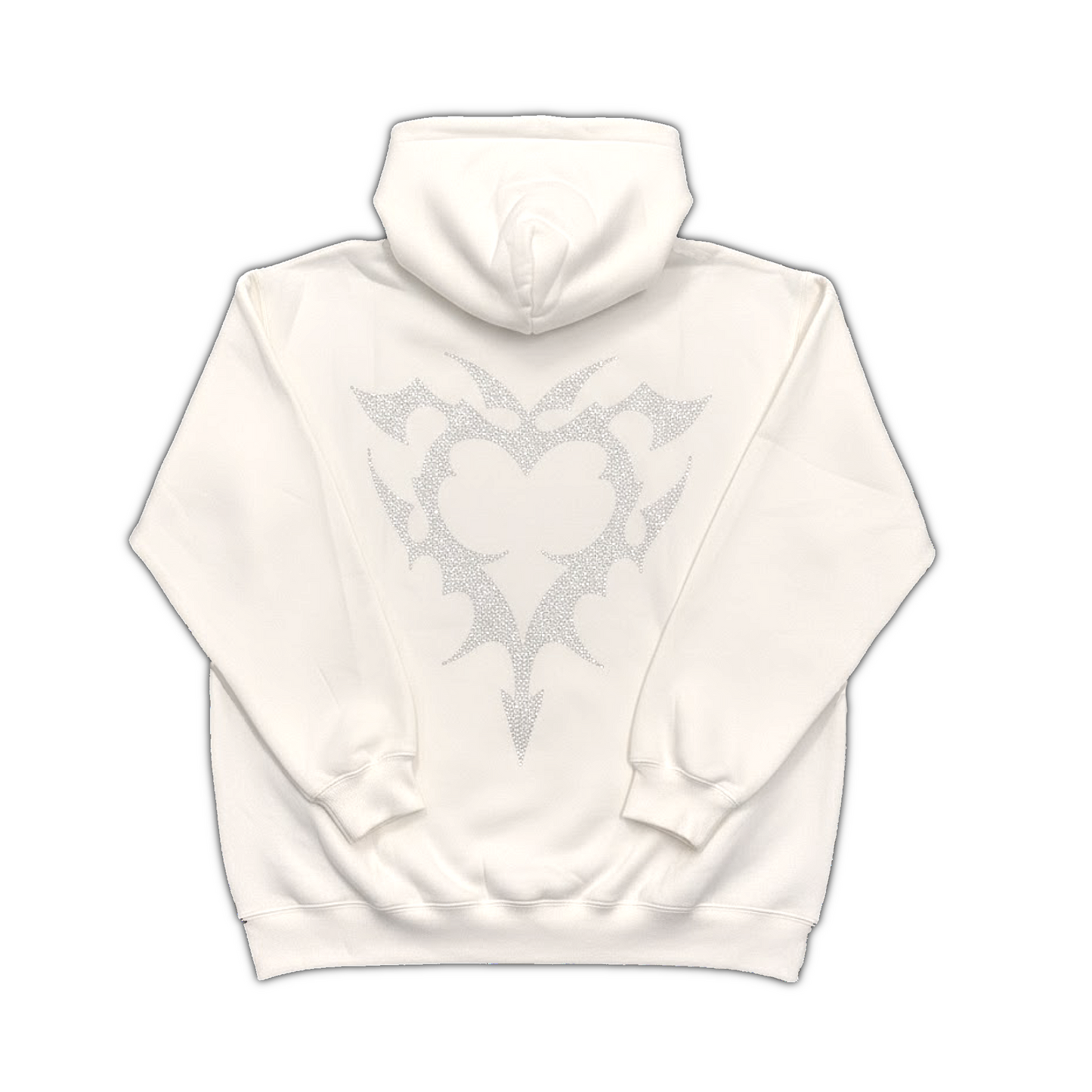 VARIA RHINESTONE HOODIE (WHITE)