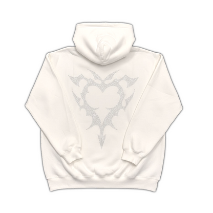 VARIA RHINESTONE HOODIE (WHITE)