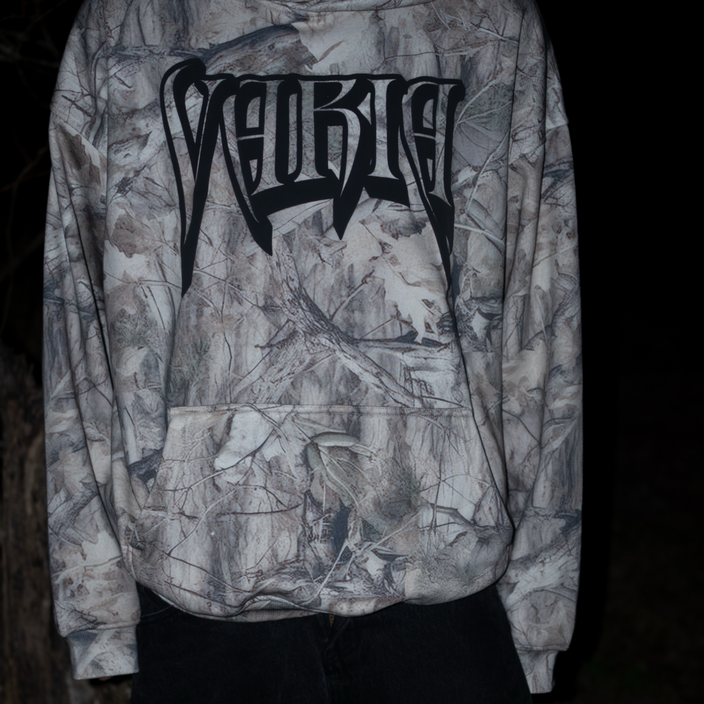 CAMO PUFF HEART HOODIE