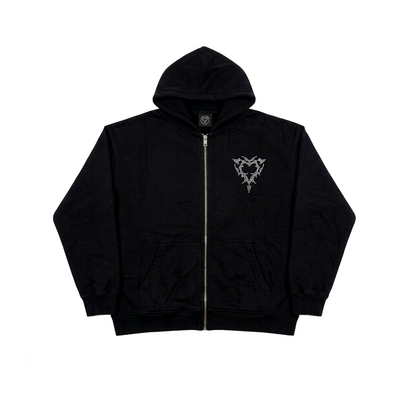 RHINESTONE ZIP UP