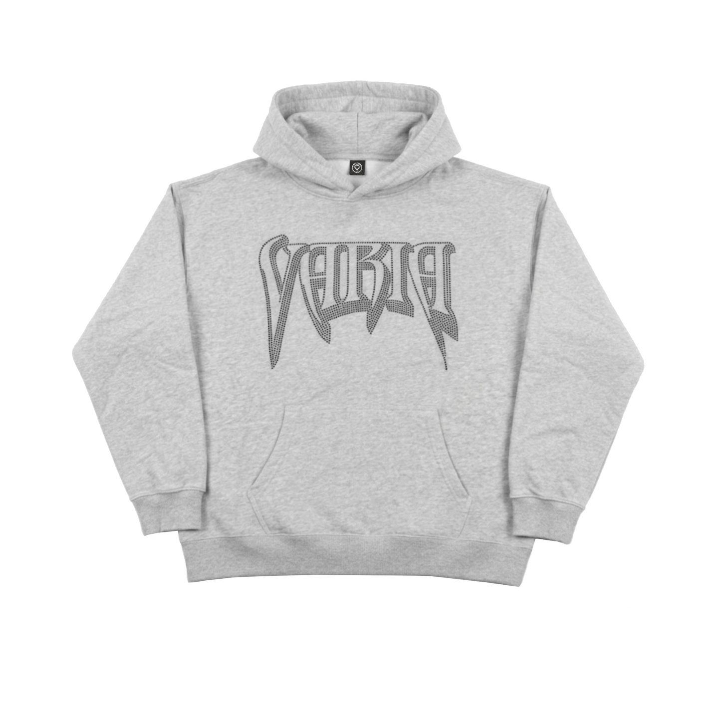 RHINESTONE HOODIE (GREY)