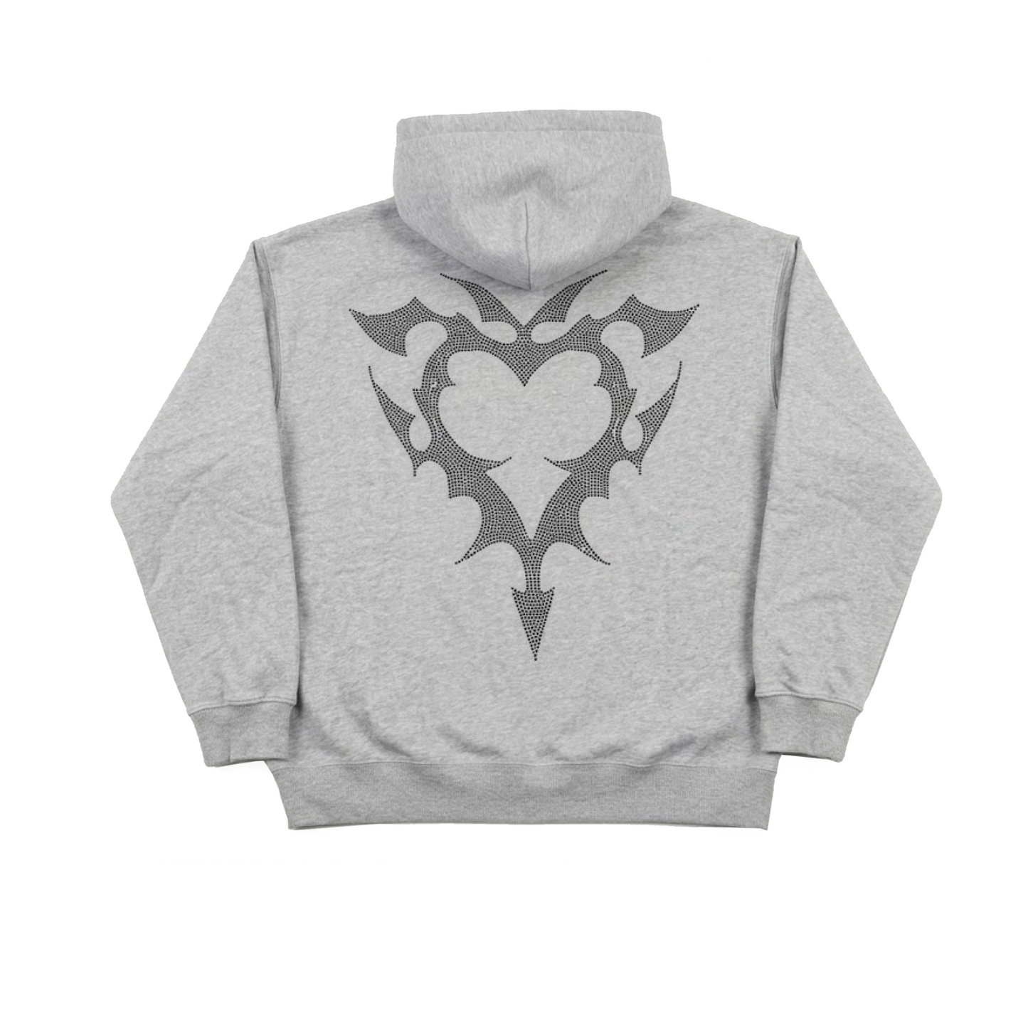 RHINESTONE HOODIE (GREY)