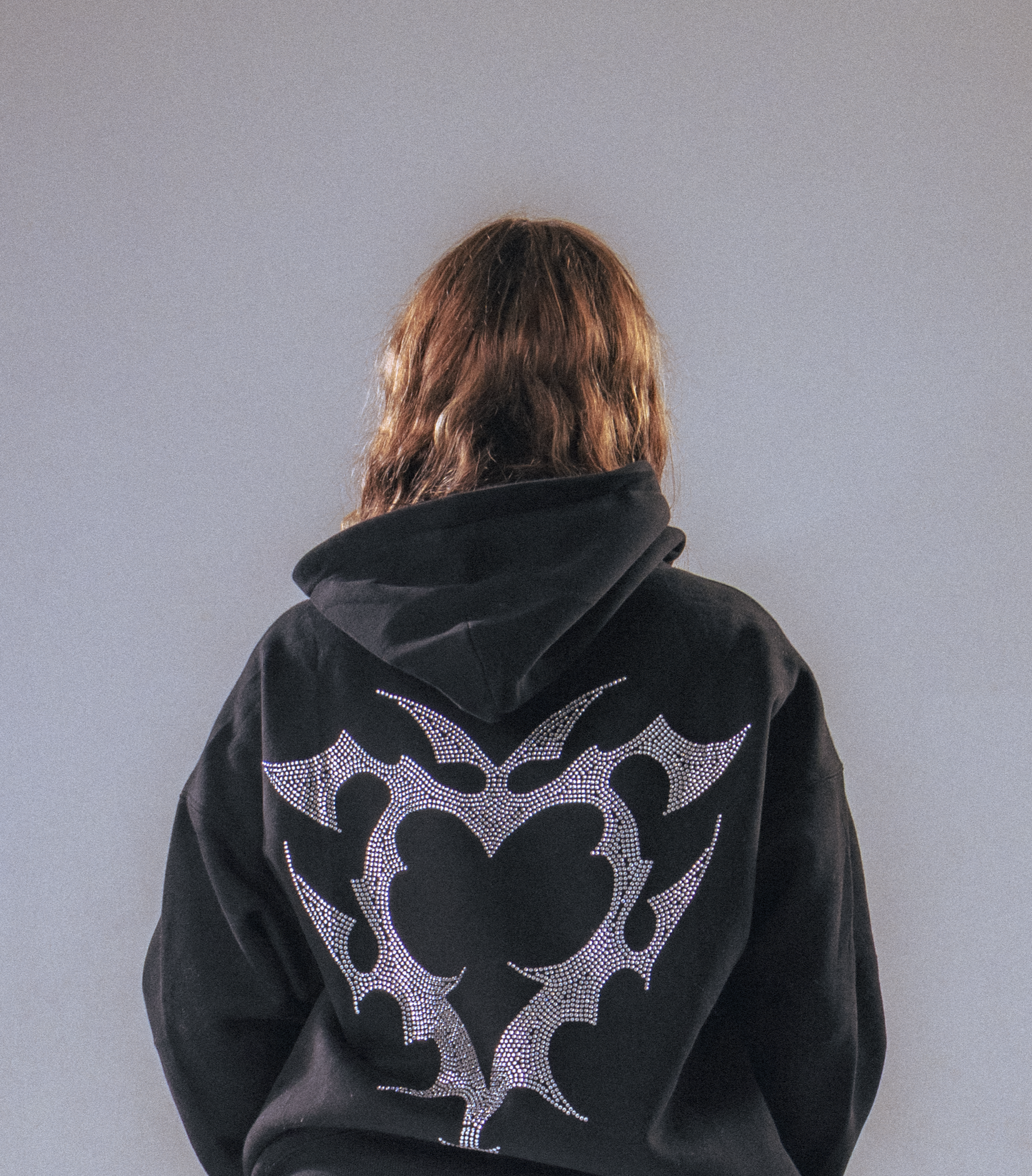 VARIA RHINESTONE HOODIE (SILVER)