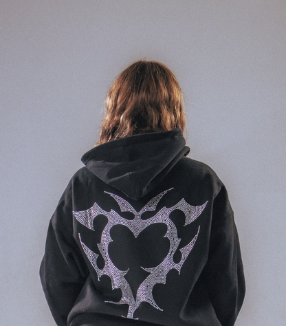 VARIA RHINESTONE HOODIE (SILVER)